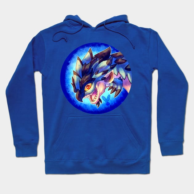 Huntable Monsters - Azure Rathalos Hoodie by BeatBawksStudio